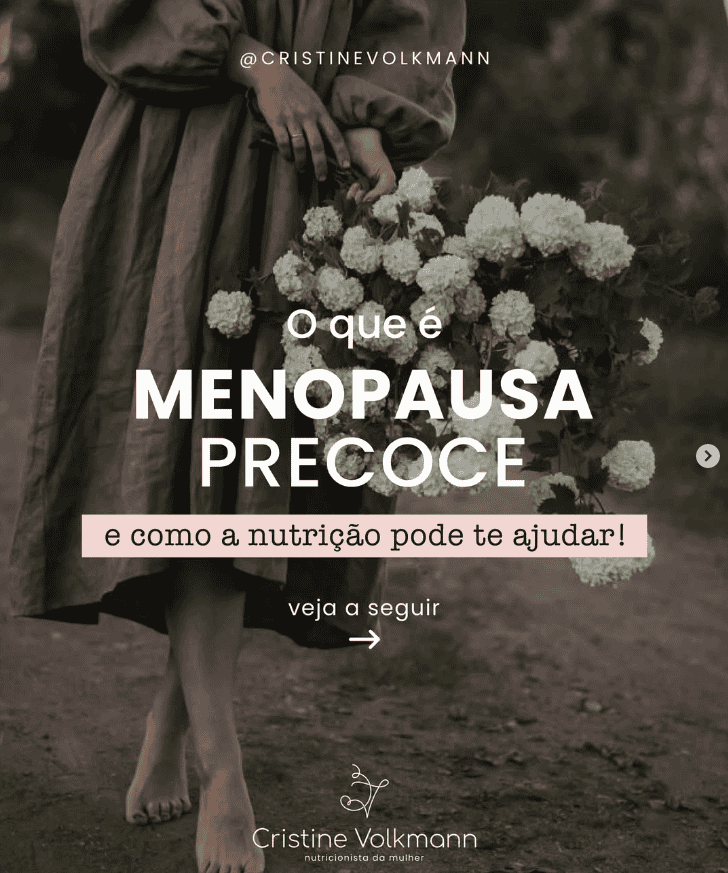 Menopausa precoce e nutrição